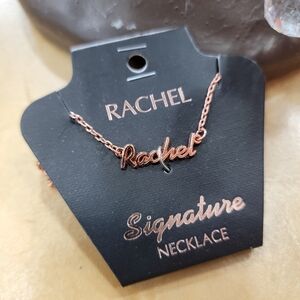 RACHEL Personalized Necklace In Rose Gold